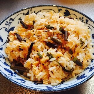 わらびの炊き込みご飯